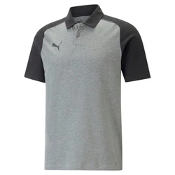 PUMA Poloshirt teamCUP Casuals Polo (657991) Dunkelgrau/Grau/Hellgrau
