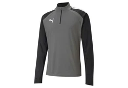 PUMA Sweatshirt teamLIGA HalfZip Sweatshirt Dunkelgrau/Grau/Rot