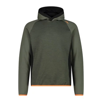 CMP Kapuzensweatshirt Herren Stretch Performance Hoodie MAN SWEAT FIX HOOD oliv melange