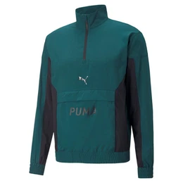 Fleecepullover Herren Trainingstop Fit Woven 1/2 Zip 522129