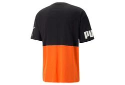 PUMA T-Shirt Power Colorblock Tee Orange/Braun