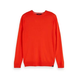 Fleecepullover Herren Pullover Solid Merino Crewneck Pull 156835