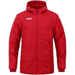 Jako Winterjacke Coachjacke Team mit Kapuze Rot/Dunkelrot