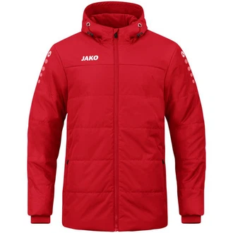 Jako Winterjacke Coachjacke Team mit Kapuze Rot/Dunkelrot