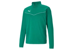 PUMA teamRISE HalfZip Sweatshirt Grün/Neonfarben/Dunkelgrün