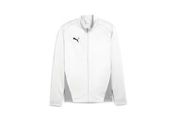 PUMA Sweatjacke teamGOAL Trainingsjacke Grau/Weiß/Silber