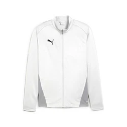 PUMA Sweatjacke teamGOAL Trainingsjacke Grau/Weiß/Silber