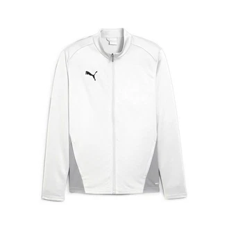 PUMA Sweatjacke teamGOAL Trainingsjacke Grau/Weiß/Silber