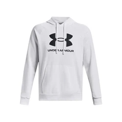 Under Armour Hoodie Rival Fleece Logo HD 1379758 Grau/Rot/Hellgrau/Weiß