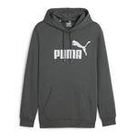 PUMA Herren Kapuzenpullover Essentials Big Logo Hoodie 586687 Dunkelgrau/Dunkelgrün/Grau/Grün