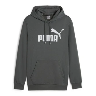 PUMA Herren Kapuzenpullover Essentials Big Logo Hoodie 586687 Dunkelgrau/Dunkelgrün/Grau/Grün PUMA Herren Kapuzenpullover Essentials Big Logo Hoodie 586687 Dunkelgrau/Dunkelgrün/Grau/Grün