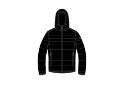 CMP Steppjacke MAN JACKET FIX HOOD schwarz