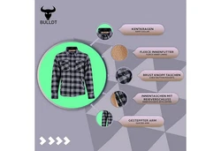 BULLDT Thermohemd Trend529-Hemd Schwarz/Dunkelblau/Blau/Grau/Hellblau