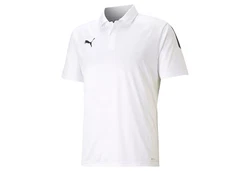 PUMA T-Shirt teamLIGA Sideline Polo Weiß/Rot/Creme
