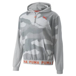 CARE OF BY PUMA Sweater Train Aop Hoodie Herren Sweater Rot/Hellblau/Dunkelgrün/Grau/Braun