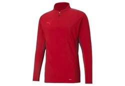 PUMA Langarmshirt teamCUP 1/4 Zip Top Rot