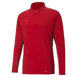 PUMA Langarmshirt teamCUP 1/4 Zip Top Rot