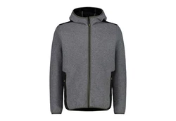 CMP Kapuzensweat MAN JACKET FIX HOOD Poncho FUMO MEL.-NERO