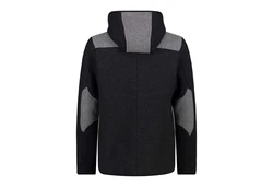 CMP Kapuzensweat MAN JACKET FIX HOOD Poncho CARBONE MEL.-NERO
