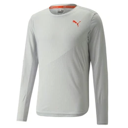 Langarmshirt Herren Langarmshirt Train Logo Longsleeve Tee 521538