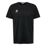 hummel T-Shirt Rundhalsausschnitt gesticktes Logo Regular fit (7924) Schwarz (7924)