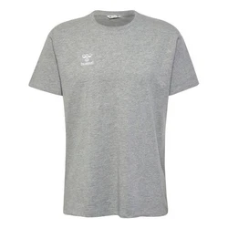 hummel T-Shirt Rundhalsausschnitt gesticktes Logo Regular fit (7924) Grau/Hellgrau/Dunkelgrau