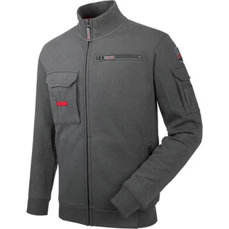 Wrth MODYF Sweatjacke Dynamic für Handwerker Hellgrau/Grau/Dunkelgrau