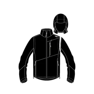CMP Softshelljacke MAN JACKET ZIP HOOD