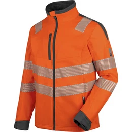 Wrth MODYF Softshelljacke Neon Warnschutz EN 20471 Wetterfeste HI-VIS Softshelljacke fr Herren