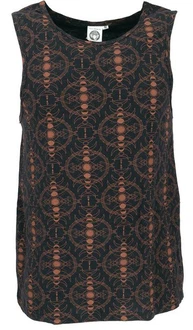 Guru-Shop Tanktop Tank Top mit psychodelischem Druck