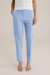 WE Fashion Anzughose Hellblau/Blau