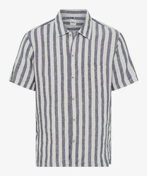 Brax Kurzarmhemd Style LUKE Grau/Blau/Dunkelblau