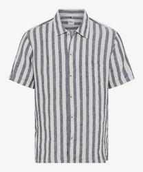 Brax Kurzarmhemd Style LUKE Grau/Blau/Dunkelblau