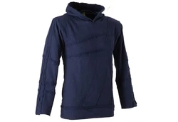 Vishes Kapuzensweatshirt Patchwork Herren Tribal Hoodie Dunkelblau/Blau/Hellblau
