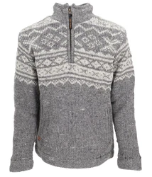 Guru-Shop Strickjacke Wollpullover 