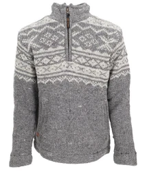 Guru-Shop Strickjacke Wollpullover 