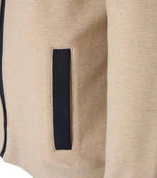 CASAMODA Sweatjacke Longsweatshirt Beige/Khaki/Dunkelblau/Braun