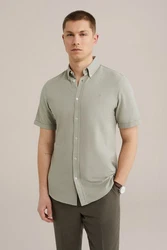 WE Fashion Businesshemd Hellgrün/Grün/Khaki/Hellblau/Dunkelgrün