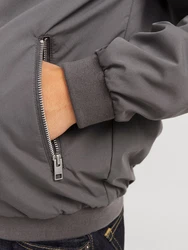 Jack & Jones Blouson JJERUSH BOMBER NOOS Grau/Dunkelgrau/Hellgrau/Dunkelgrün/Braun