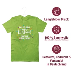 Shirtracer T-Shirt Das ist mein Kostüm Ende der Diskussion Neonfarben/Grün
