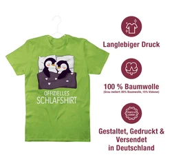 Shirtracer T-Shirt Offizielles Schlafshirt Pinguin Prchen Geschenk 