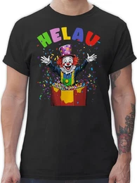 T-Shirt Helau Clown Kostm Karneval I Fasching Clown lustig I Clownkostme I C Karneval & Fasching
