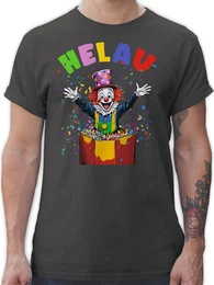T-Shirt Helau Clown Kostm Karneval I Fasching Clown lustig I Clownkostme I C Karneval & Fasching