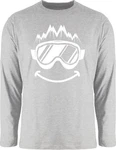 Shirtracer Rundhalsshirt Ski Geschenk Ski fahren Geschenk I Ski Geschenke Ski Geschenkidee Snowboard Grau/Rot/Silber/Creme/Hellgrau