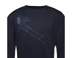 Schöffel Langarmshirt Hasliberg Dunkelblau/Blau/Hellblau