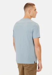 camel active Henleyshirt Blau/Hellblau/Grau
