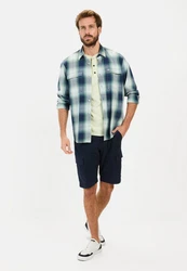 camel active Henleyshirt Hellgrün/Gelb/Grün