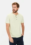 camel active Henleyshirt Hellgrün/Gelb/Grün