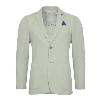 R2 Amsterdam Jackenblazer Traveljacket Hellgrün/Grün/Hellblau