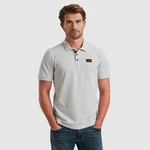 PME LEGEND Poloshirt mit Logostickerei Grau/Hellgrau